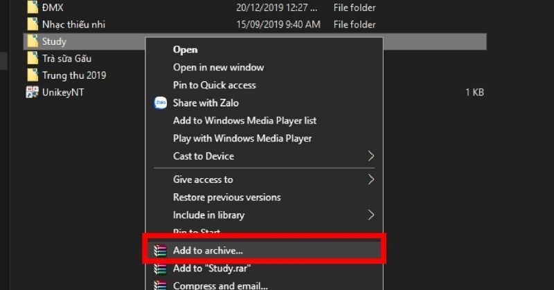WinRAR Là Gì? Cách Nén Và Giải Nén File Trên Máy Tính 5 Cách tạo file nén bằng WinRAR